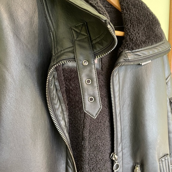 Zara jacket leather and fur - Picture 2 of 5